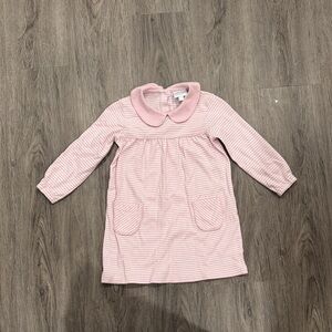 Little English Pink Striped Casual Dress